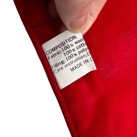 Vintage Needlepoint & Velvet Stockings Christmas Scene Santa Sleigh Stocking - Picture 5 of 7